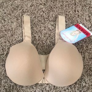 Nude spank bra, underwire, molded cups, smoothback